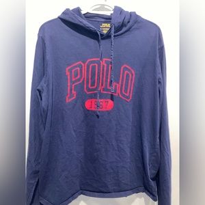 Large polo hoodie